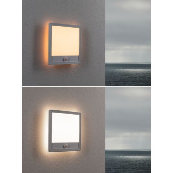 Sieninis šviestuvas Lamina Backlight 14W draugiškas vabzdžiams su judesio davikliu, kvadratinis b