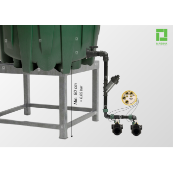 Gravitacinis laistymo rinkinys HERKULES - 2 sekcijos