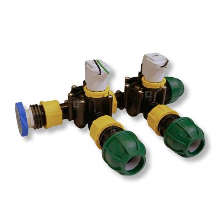 DC Kolektorius RPE su drenažu 2 zonų