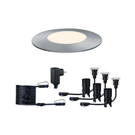 Plug & Shine  įleidžiamas šviestuvų mini komplektas 3x2.5W (3000K) | laistymoiranga.lt