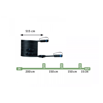 Plug & Shine įleidžiamas šviestuvas Mini 3x2.5W (3000K)