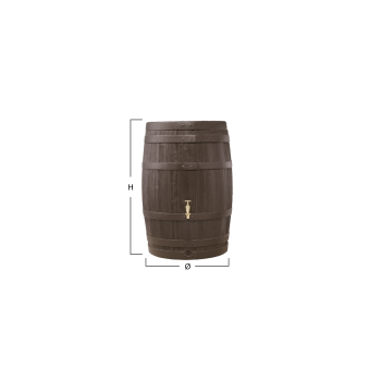 Dekoratyvinė vandens talpa statinė Barrica 420 L