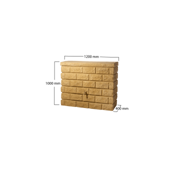 Dekoratyvinė vandens talpa Rocky 400 L