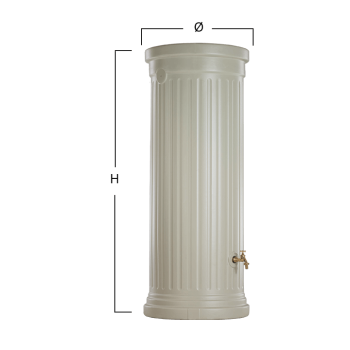 Dekoratyvinė vandens talpa KOLONA 1000L