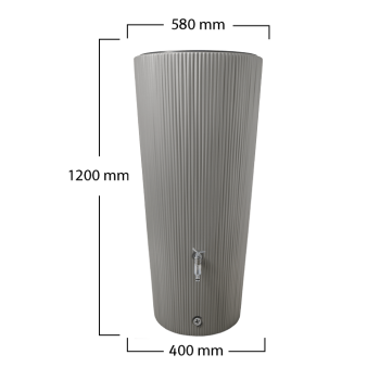 Dekoratyvinė vandens talpa Linus 2in1, 220 L