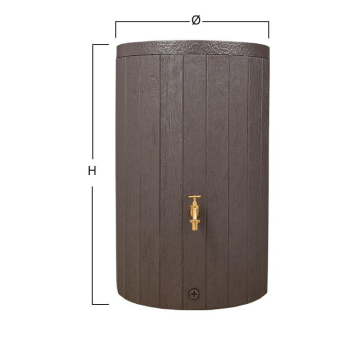 Dekoratyvinė vandens talpa Timber 230 L
