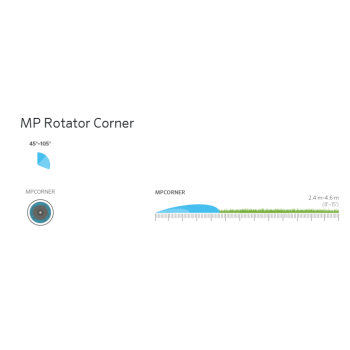 Vejos laistymo antgalis MP CORNER 45-105°