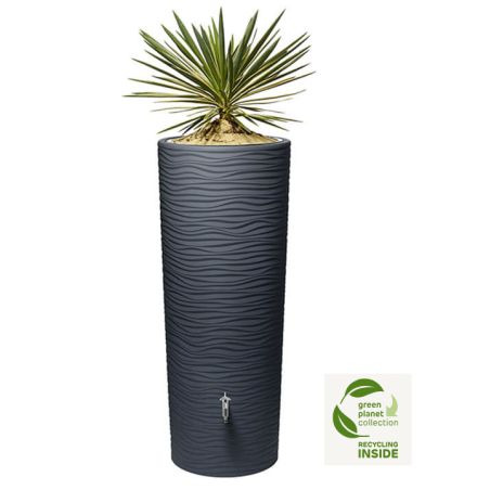 Dekoratyvinė vandens talpa Natura Graphite grey 210 L