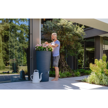 Dekoratyvinė vandens talpa Natura Graphite grey 210 L