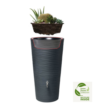 Dekoratyvinė vandens talpa Natura Graphite grey 350 L