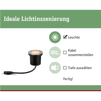 Plug & Shine įleidžiamas šviestuvas 4,5W draugiškas vabzdžiams