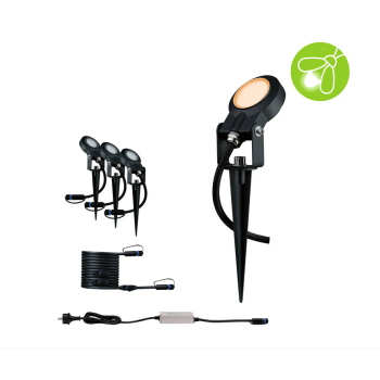 Plug & Shine įsmeigiamų šviestuvų rinkinys Sting 3x6,3W 