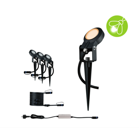 Plug & Shine įsmeigiamų šviestuvų rinkinys Sting 3x6,3W 