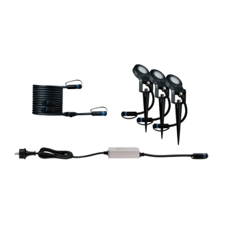 Plug & Shine įsmeigiamų šviestuvų rinkinys Sting 3x6,3W 