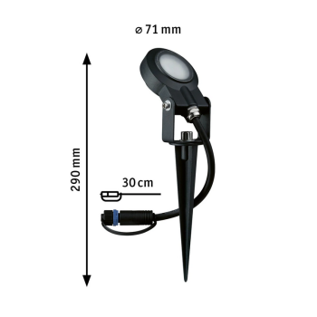 Plug & Shine įsmeigiamų šviestuvų rinkinys Sting 3x6,3W 