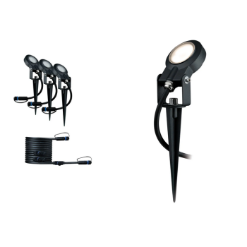 Plug & Shine įsmeigiamų šviestuvų rinkinys Sting 3x6,4W 