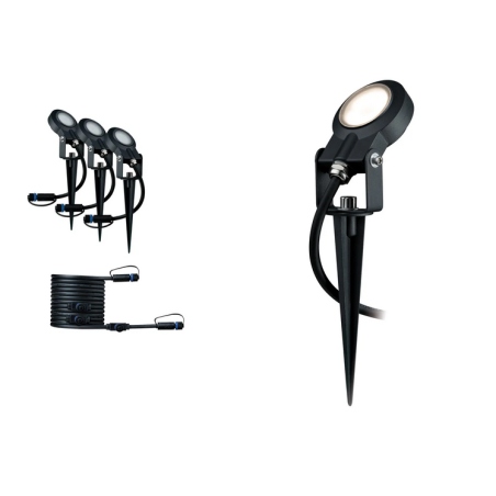 Plug & Shine įsmeigiamų šviestuvų rinkinys Sting 3x6,4W 