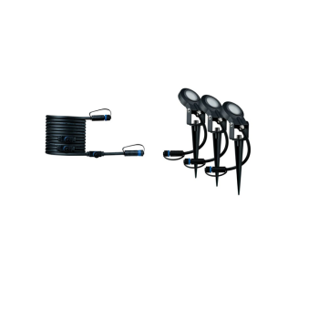 Plug & Shine įsmeigiamų šviestuvų rinkinys Sting 3x6,4W 