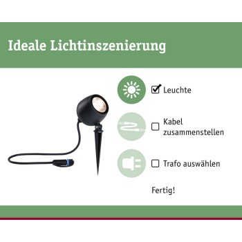 Plug & Shine įsmeigiamas šviestuvas Kikolo 7,2W, 60° 
