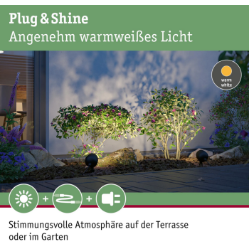 Plug & Shine įsmeigiamas šviestuvas Kikolo 7,2W, 60° 