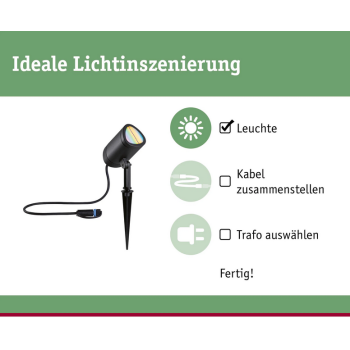Plug & Shine įsmeigiamas šviestuvas Shira RGBW 6,5W