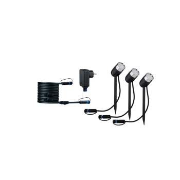 Plug & Shine įsmeigiamų šviestuvų rinkinys Pike RGBW 3x4,2W