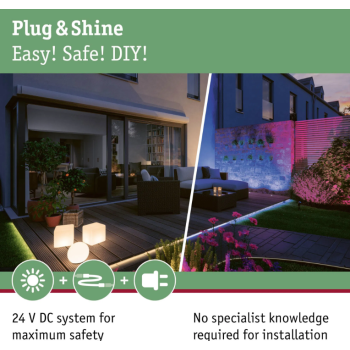 Plug & Shine pakabinamas šviestuvas Mapalo 2W