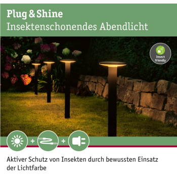Plug & Shine pastatomas Plate 7W draugiškas vabzdžiams