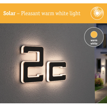 LED namo numerio šviestuvas raidė C