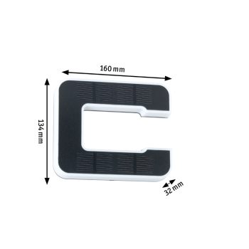 LED namo numerio šviestuvas raidė C