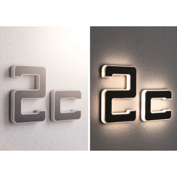 LED namo numerio šviestuvas raidė C