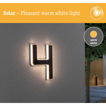 LED namo numerio šviestuvas skaičius 4