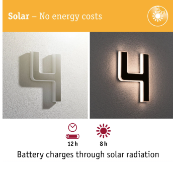 LED namo numerio šviestuvas skaičius 4