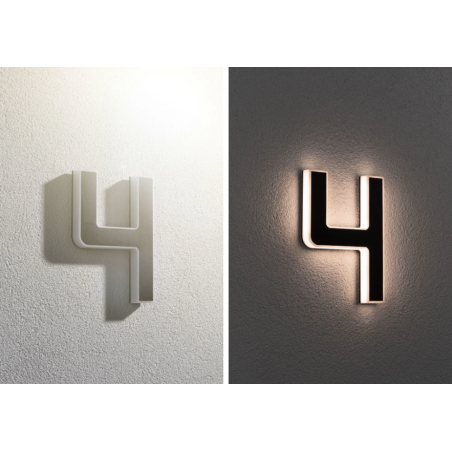 LED namo numerio šviestuvas skaičius 4