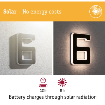 LED namo numerio šviestuvas skaičius 6