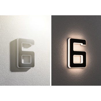 LED namo numerio šviestuvas skaičius 6