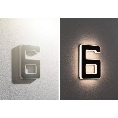 LED namo numerio šviestuvas skaičius 6