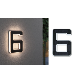 LED namo numerio šviestuvas skaičius 6