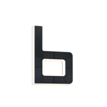 LED namo numerio šviestuvas raidė b