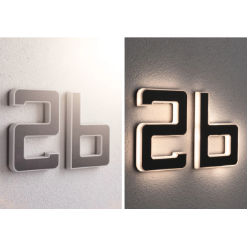 LED namo numerio šviestuvas raidė b