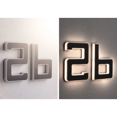 LED namo numerio šviestuvas raidė b