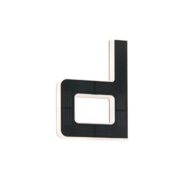 LED namo numerio šviestuvas raidė d