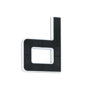 LED namo numerio šviestuvas raidė d