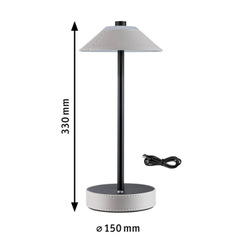 Akumuliatorinis šviestuvas Pellini smėlio spalvos, 330x150mm