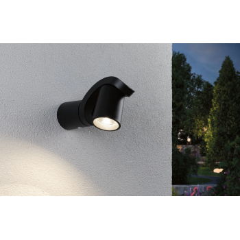 Sieninis šviestuvas Cuff 10W su judesio davikliu, juodas