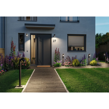 Sieninis šviestuvas Cuff 10W su judesio davikliu, juodas