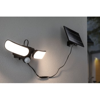 Sieninis šviestuvas Sonlig 2x9W su saulės baterija ir judesio davikliu