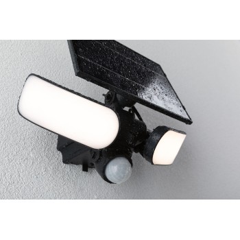 Sieninis šviestuvas Sonlig 2x9W su saulės baterija ir judesio davikliu