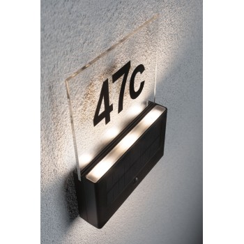 LED namo numeris Neda su saulės baterija ir judesio davikliu