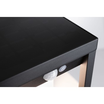 Sieninis šviestuvas Marisol su saulės baterija ir judesio davikliu, 270x180 mm